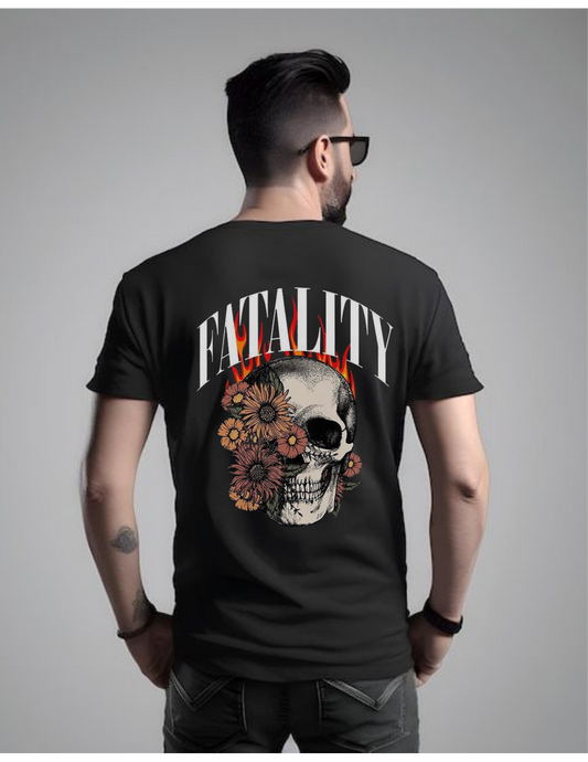 Fatality Skull Oversized Graphic T-Shirt