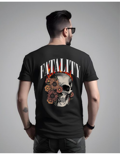 Fatality Skull Oversized Graphic T-Shirt