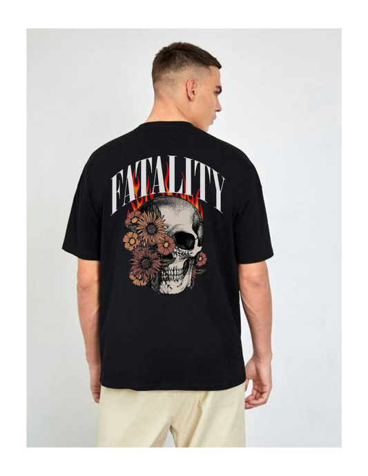 Fatality Skull Oversized Graphic T-Shirt